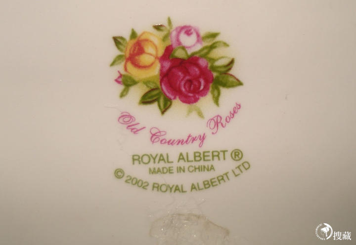 Royal Albert的Old Country Roses系列标记与产地- 搜藏控